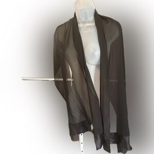 Vince Camuto Black Sheer Cardigan